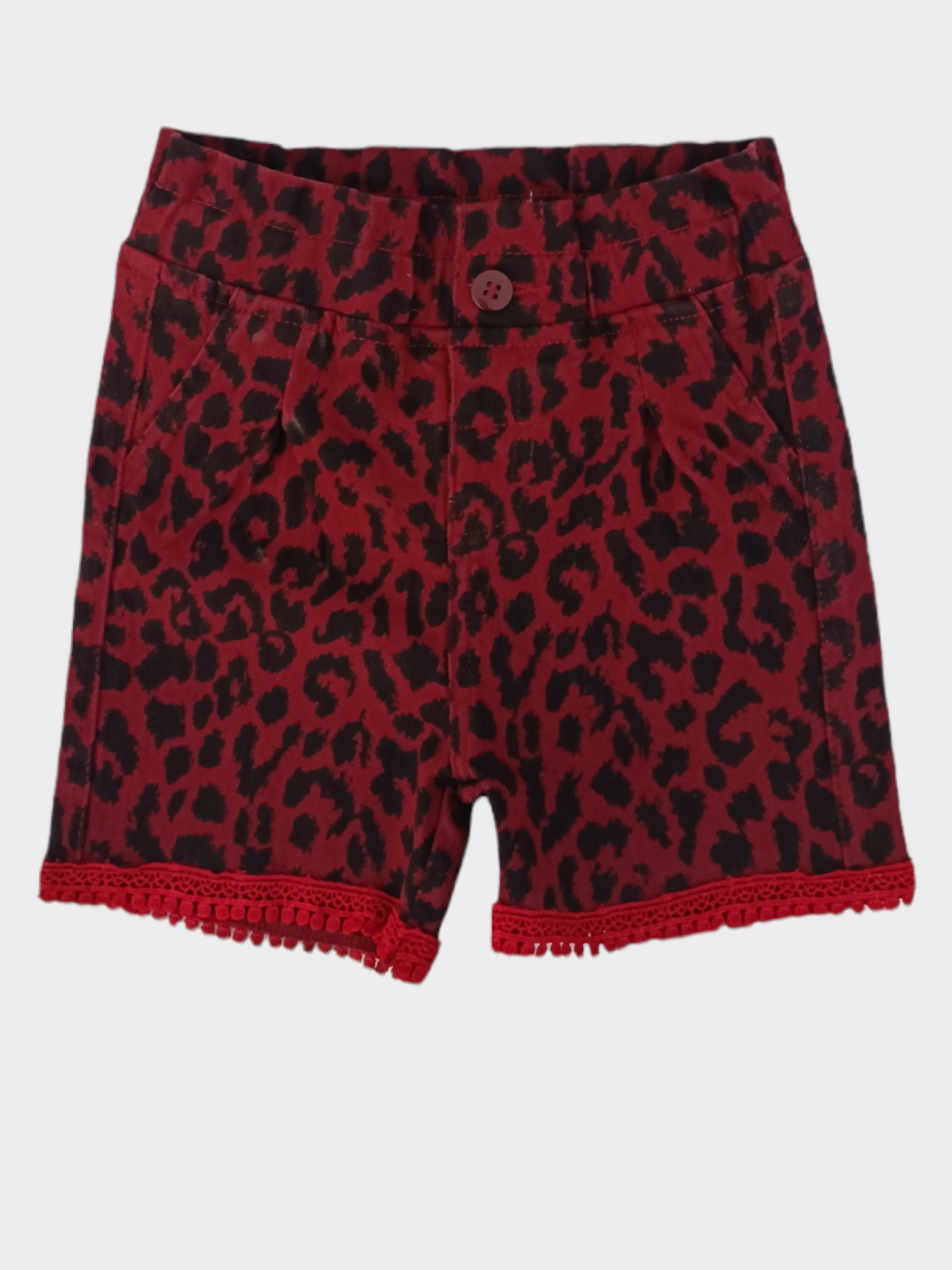 MINNIE CRAFT MAROON PRINTED SHORT