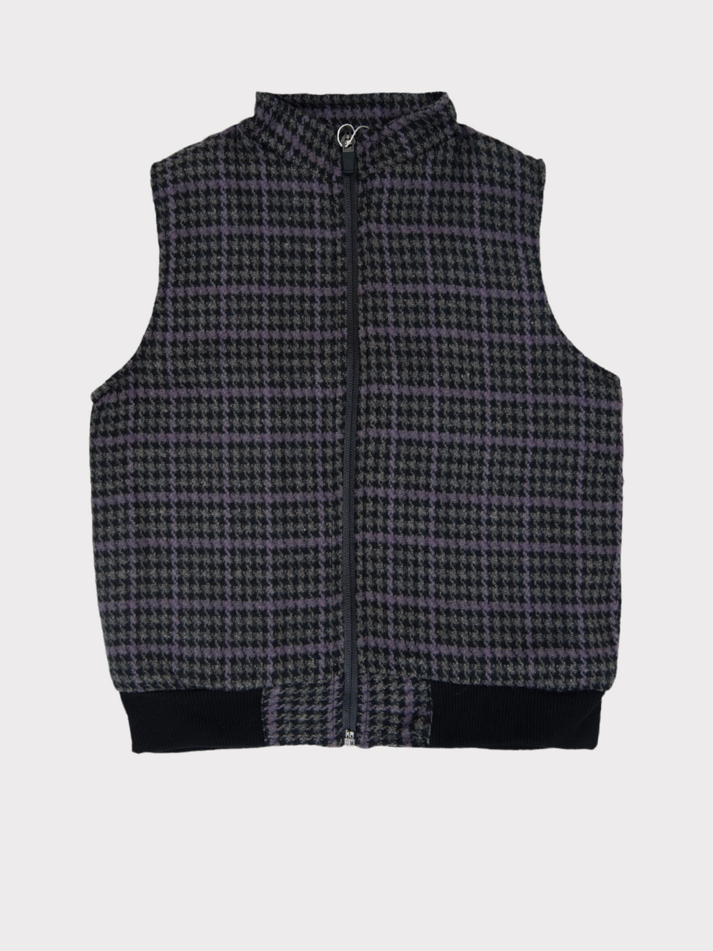 ORANGE SLEEVELESS FUR JACKET