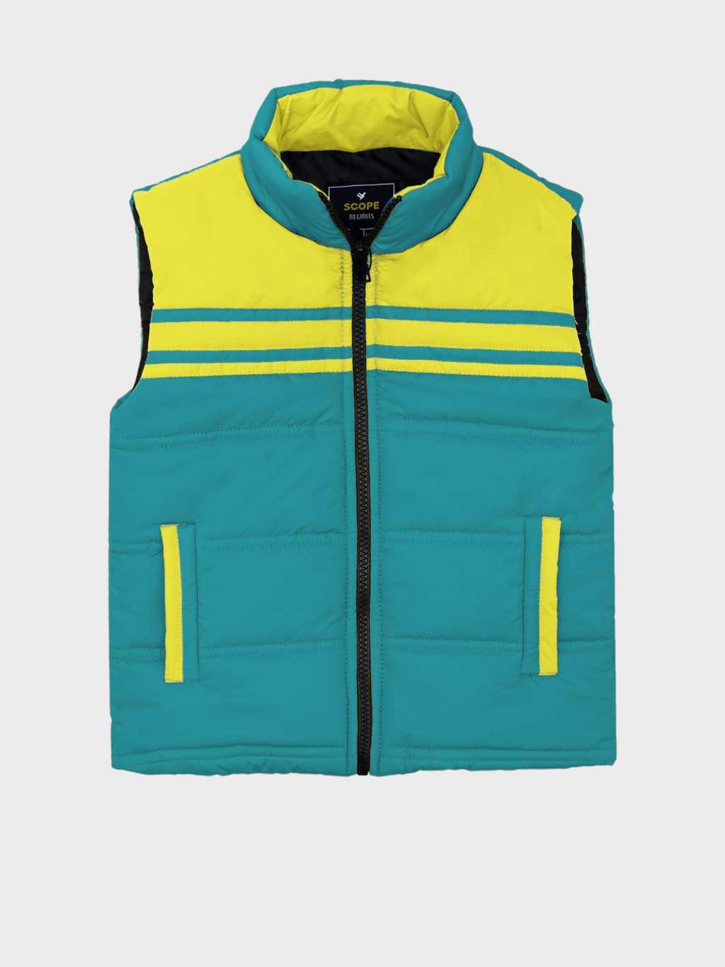 اسکوپ ٹیل بغیر آستین والی جیکٹ