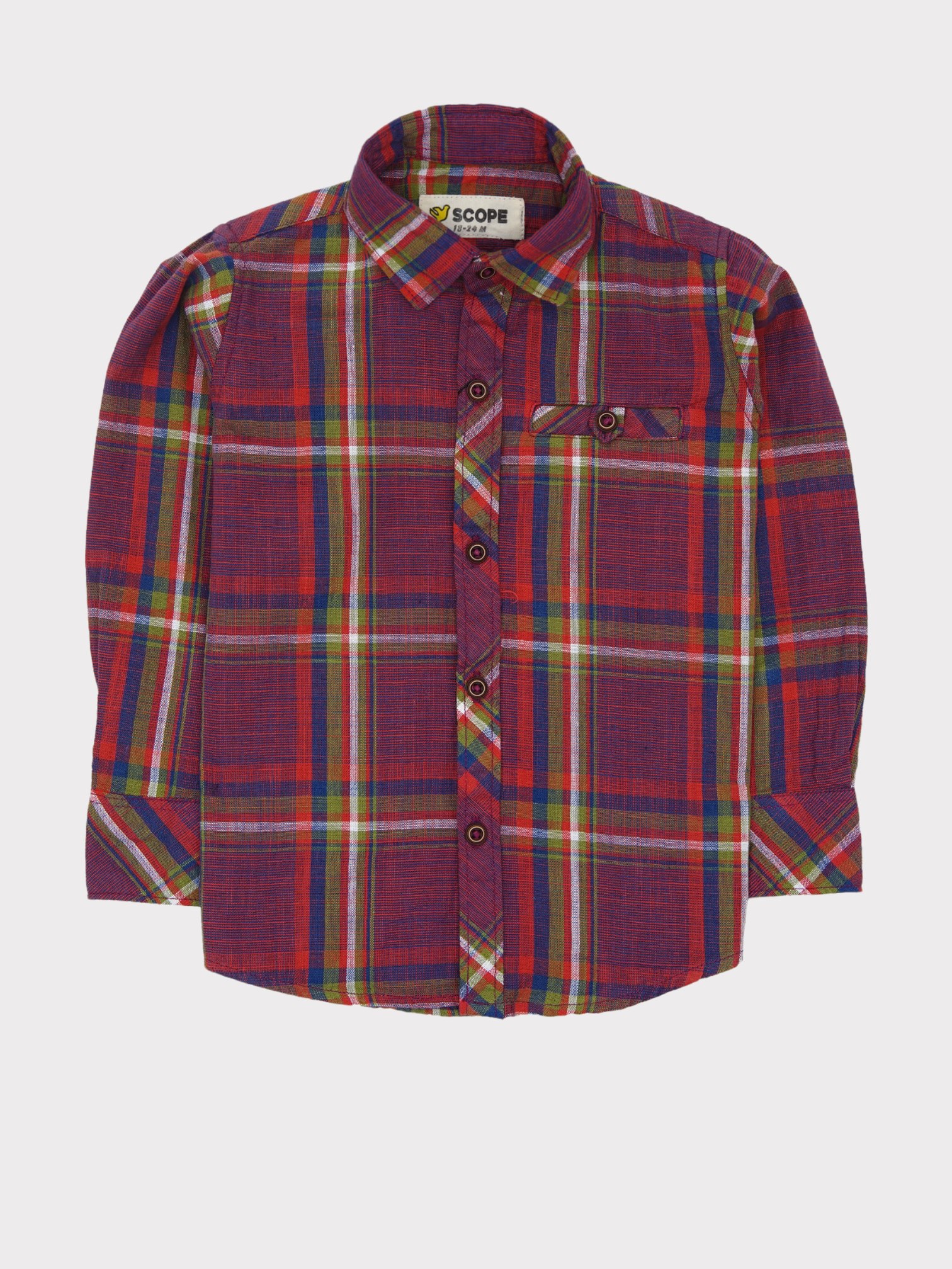 SCOPE REDDISH CHECKED SHIRT