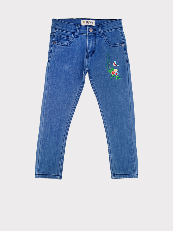SKY EMBROIDERED JEANS