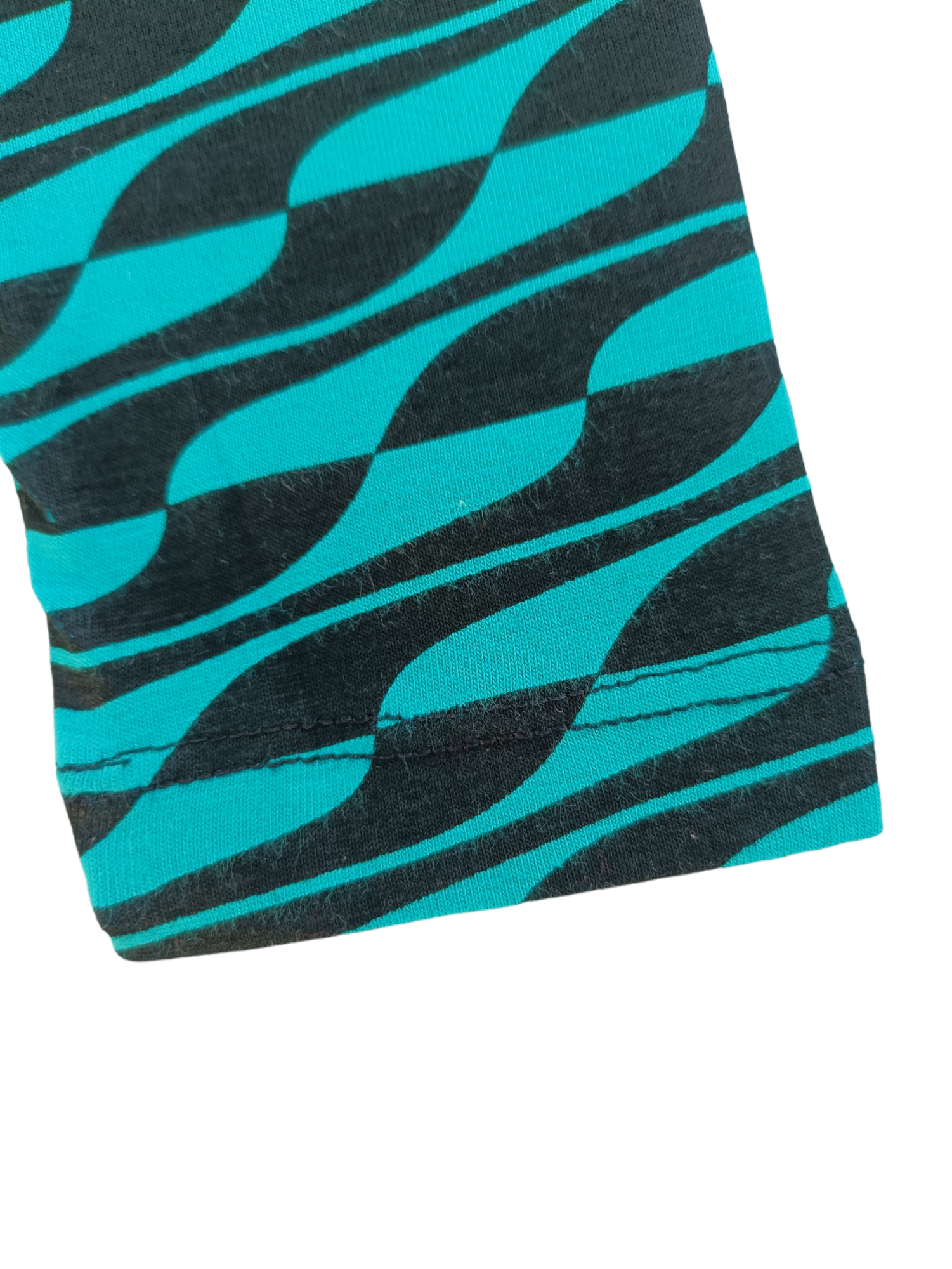 BLACK PRINTED COTTON TIGHT