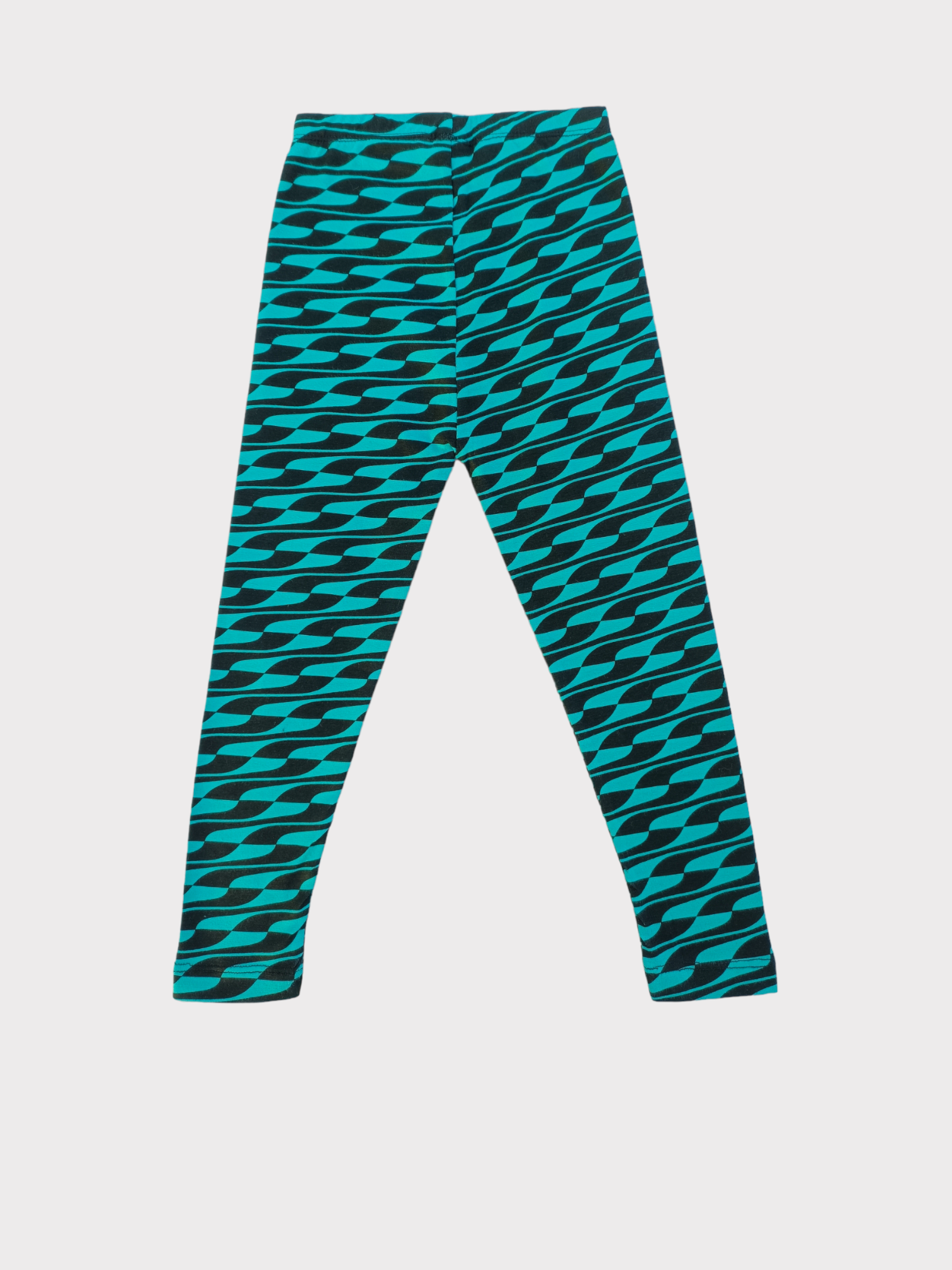 BLACK PRINTED COTTON TIGHT