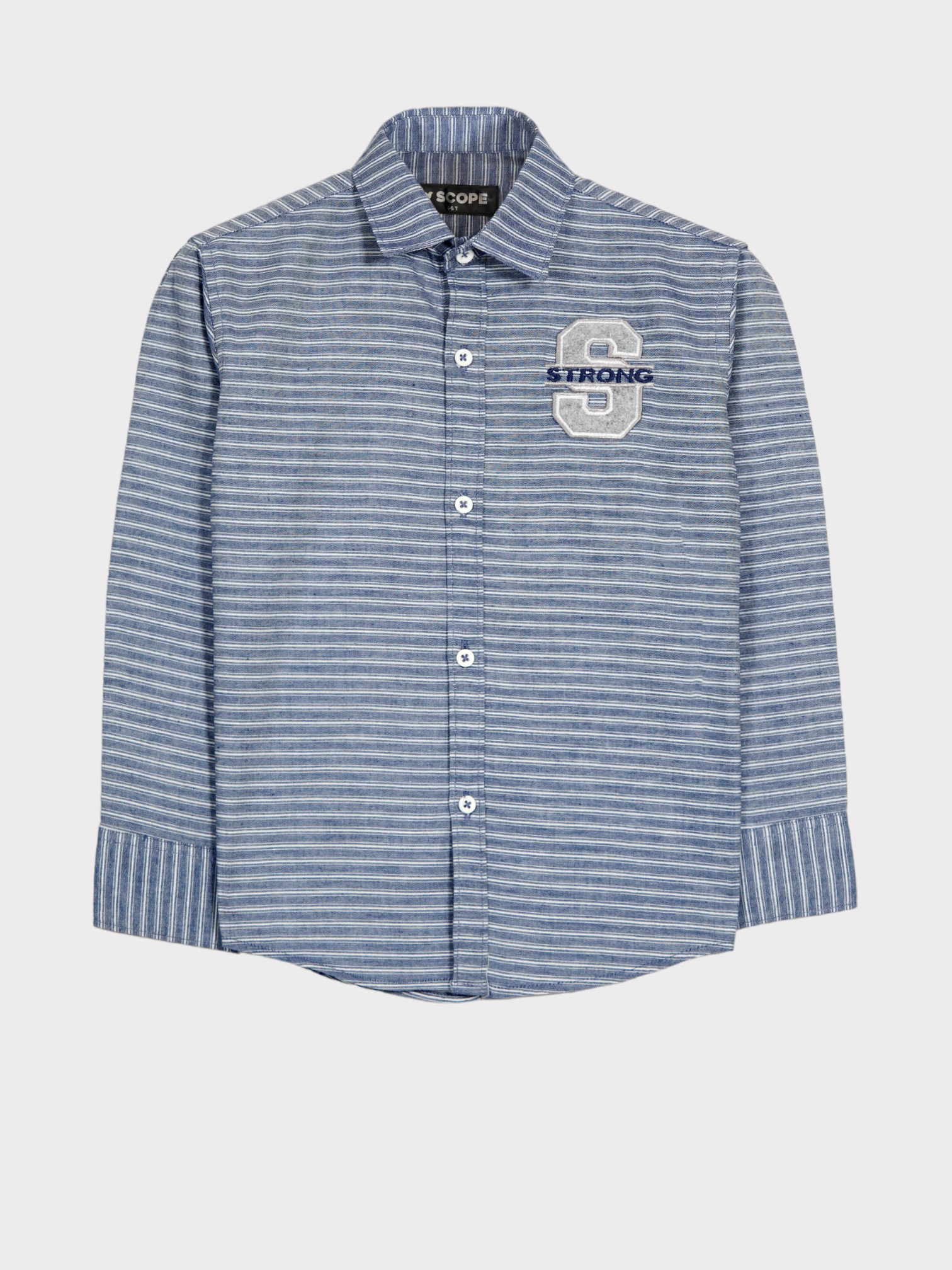 BLUE STRONG LINING CHECKED SHIRT