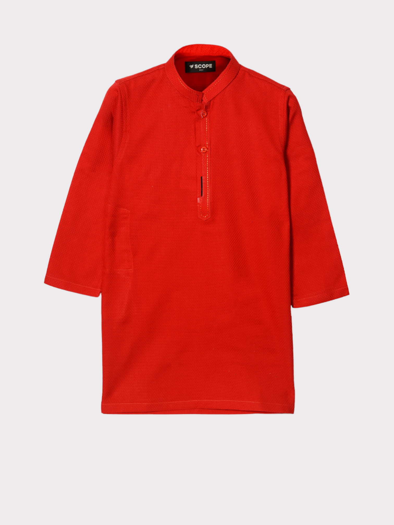 RED STYLISH EMBROIDERED KURTA