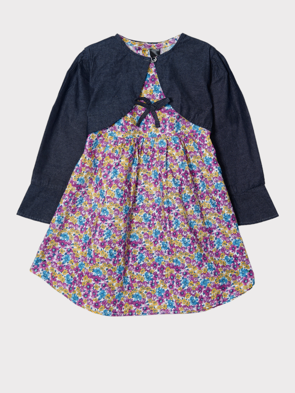 PRINTED KURTI WITH SHRUG