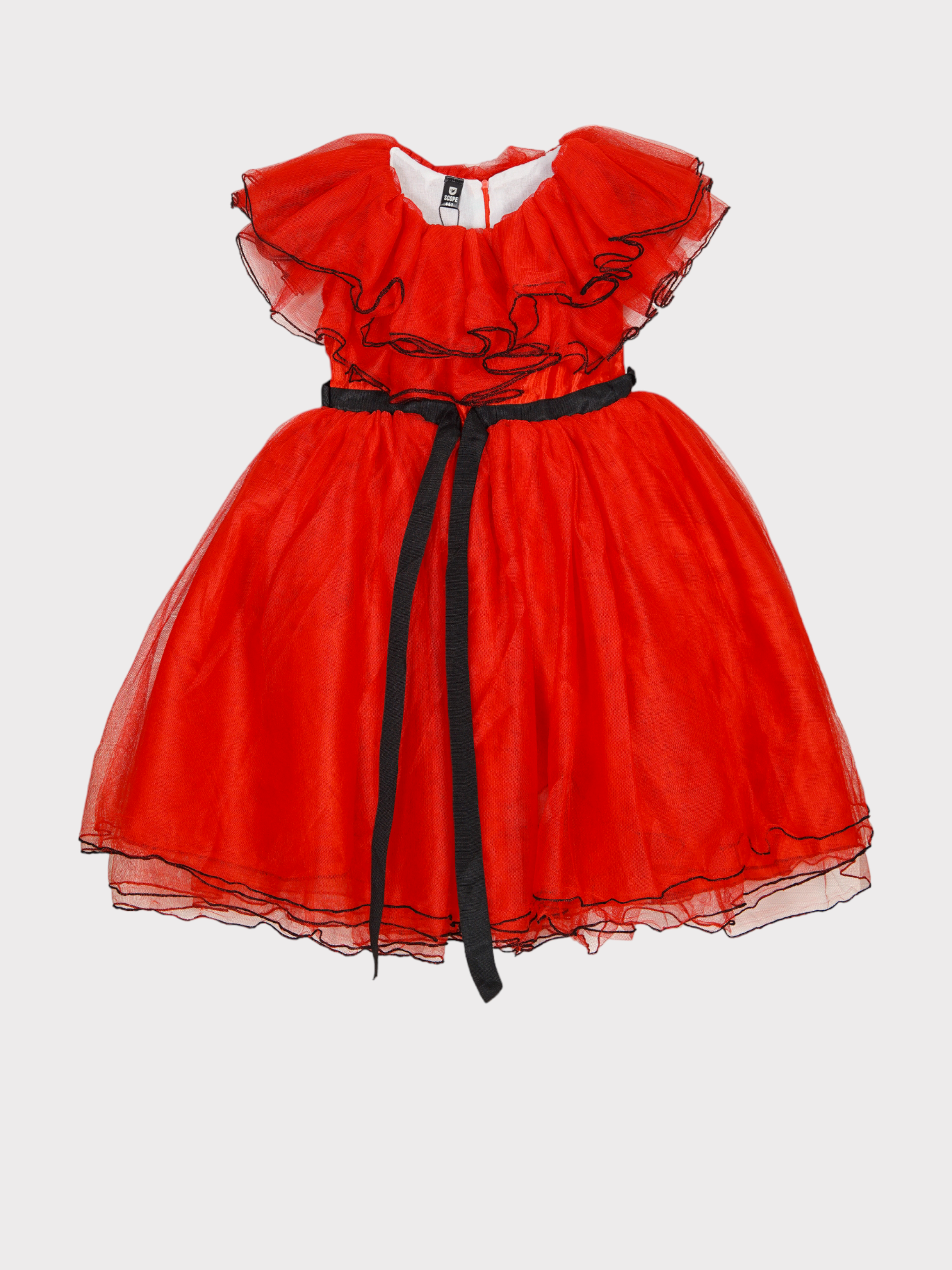 MULTI STYLISH 4 LAYER RUFFLE DRESS