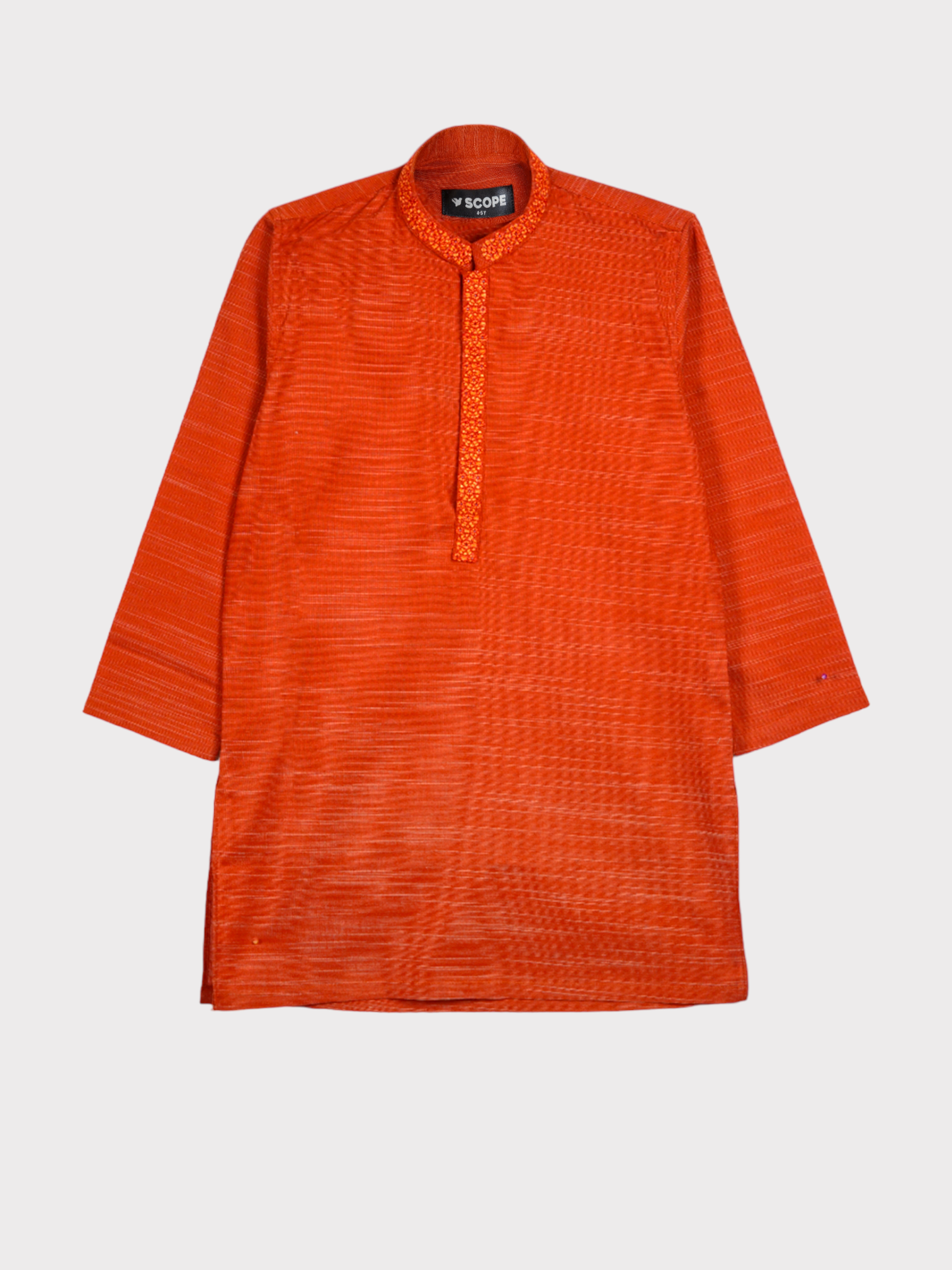 ORANGE EMBROIDERED STYLISH KURTA