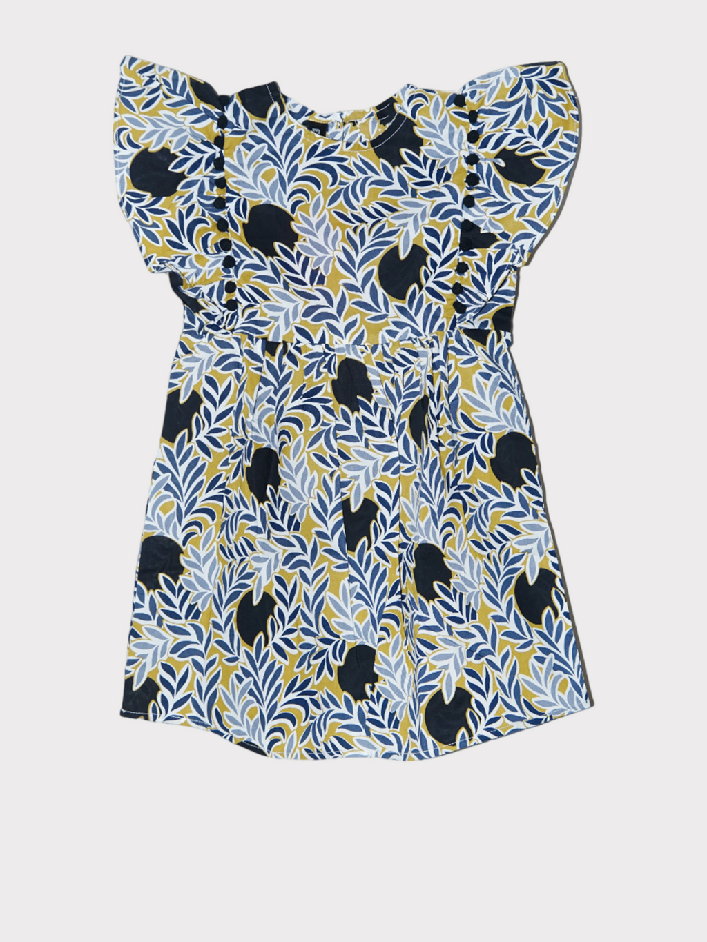 BLACK MULTI PRINTED FLORAL KURTI