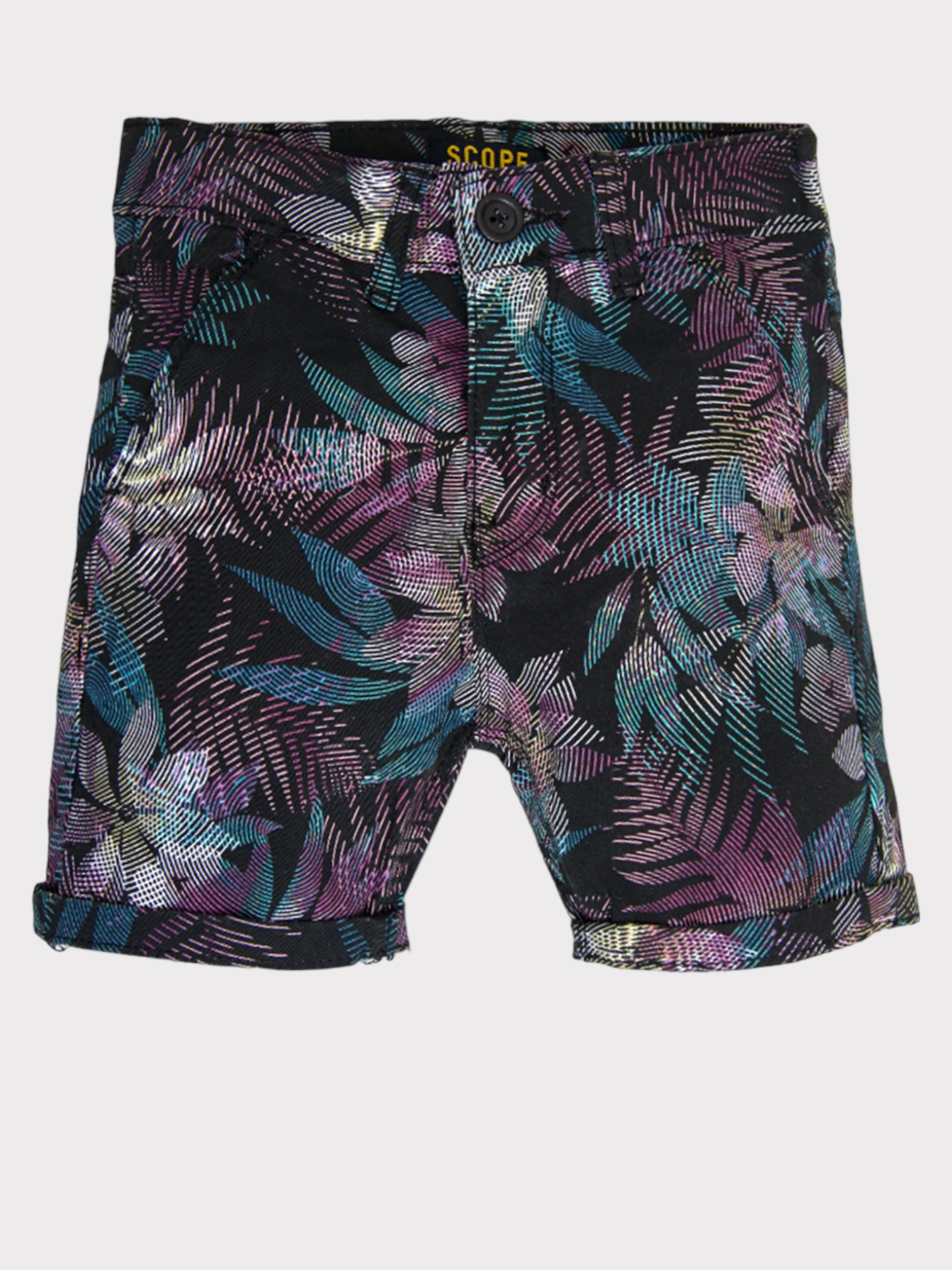 BLACK PRINTED SHORT