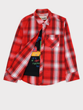 REDDISH WHITE GRAPHIC DOUBLE SHIRT