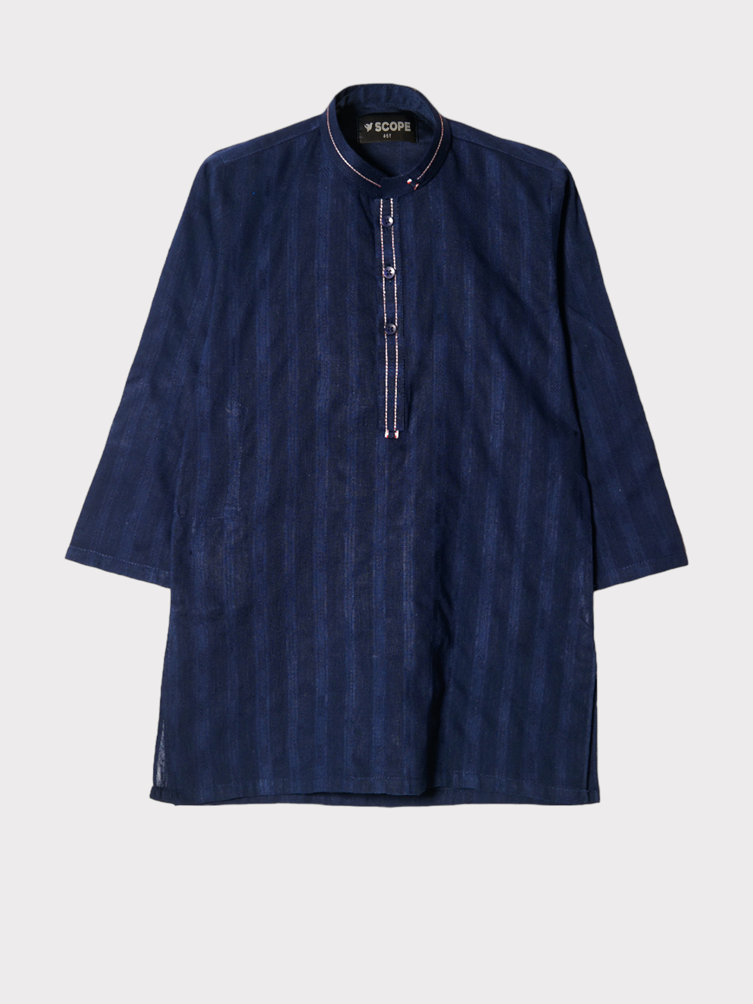 NAVY EMBROIDERED KURTA