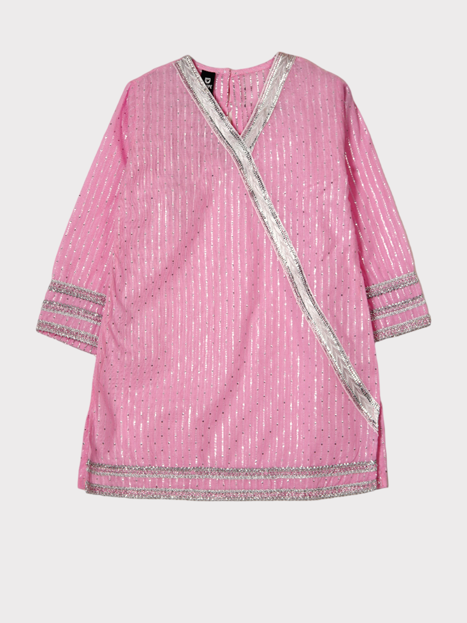 PINK GLITTER STYLISH KURTI