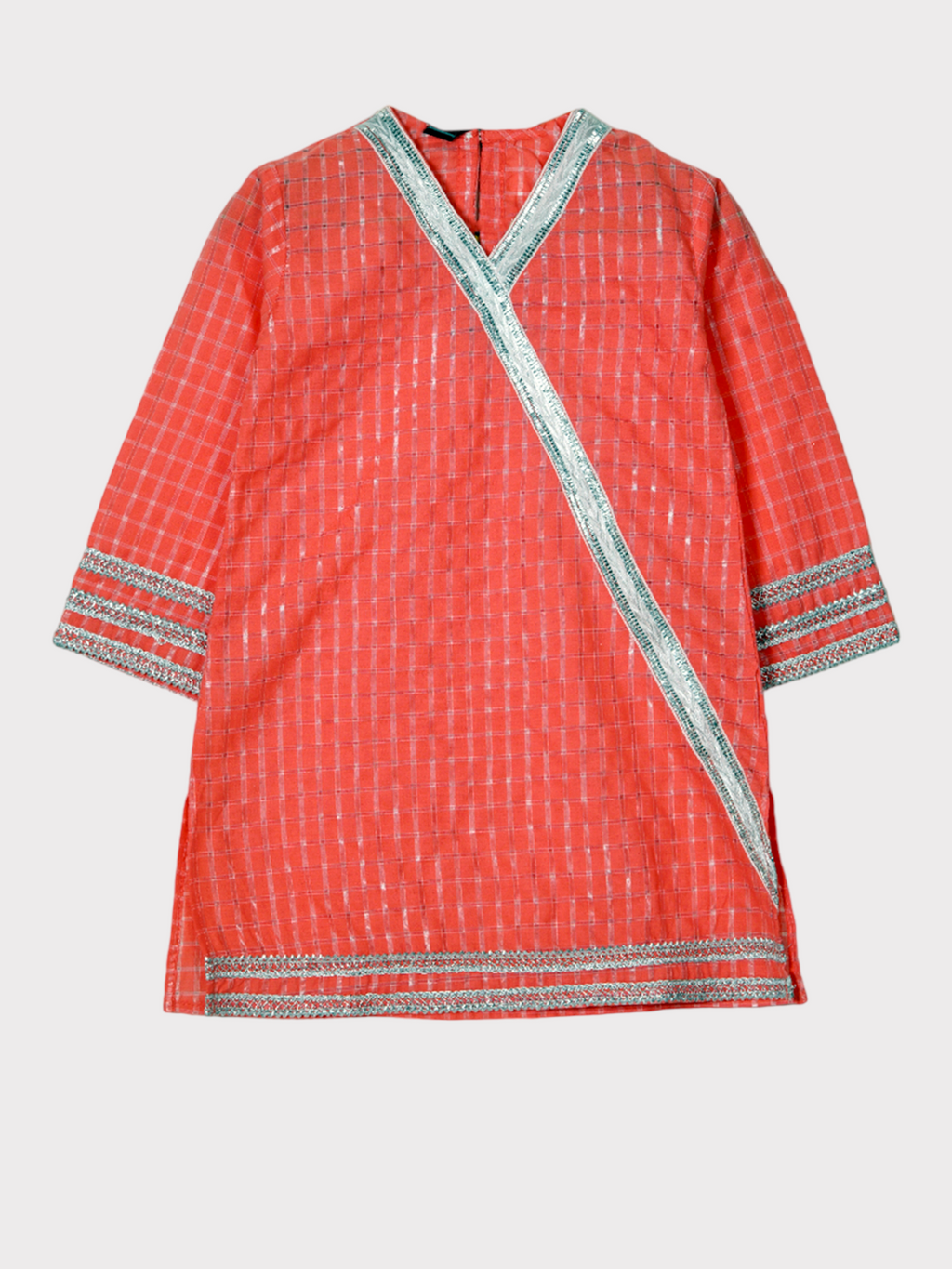 CORAL GLITTER STYLISH KURTI
