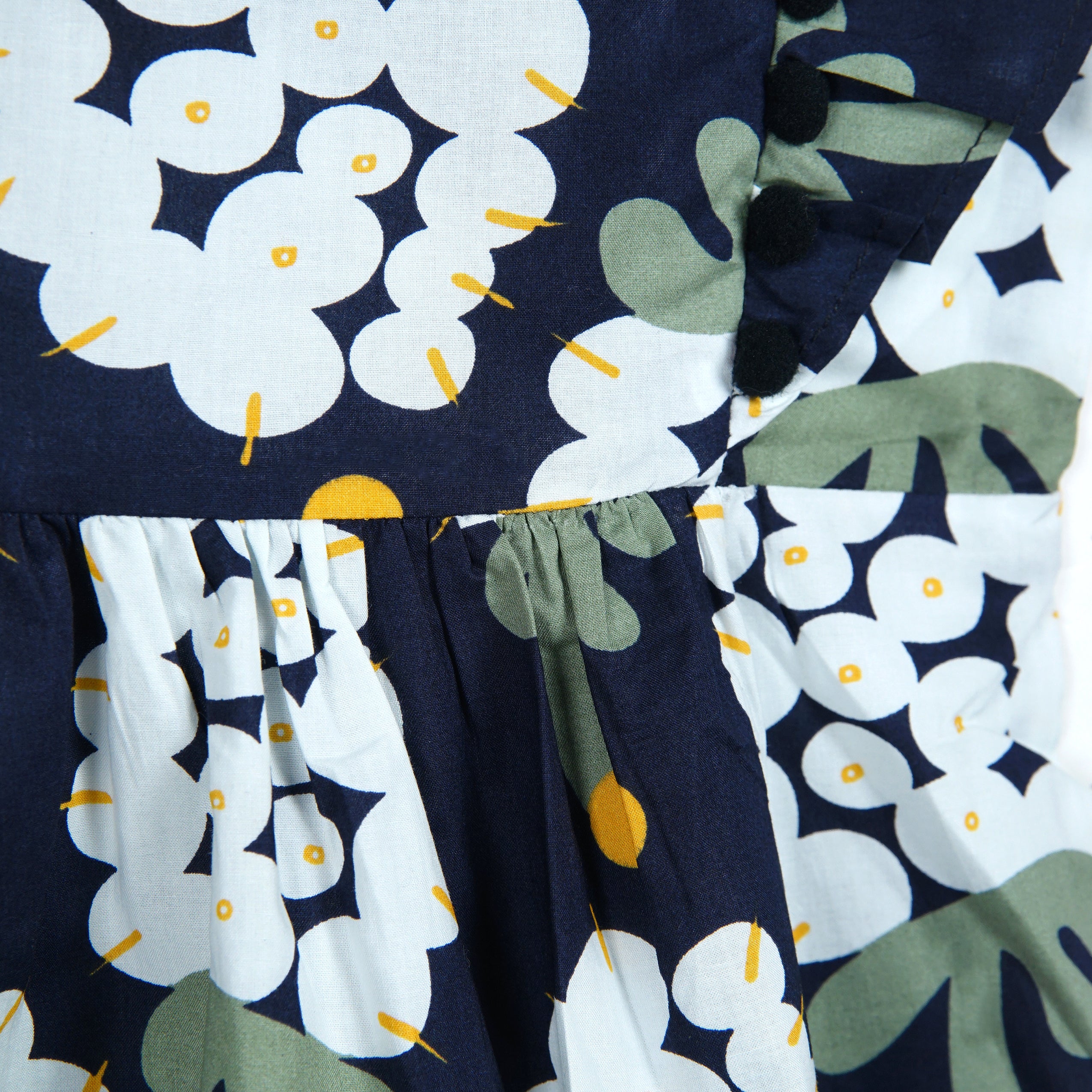 NAVY PRINTED FLORAL KURTI
