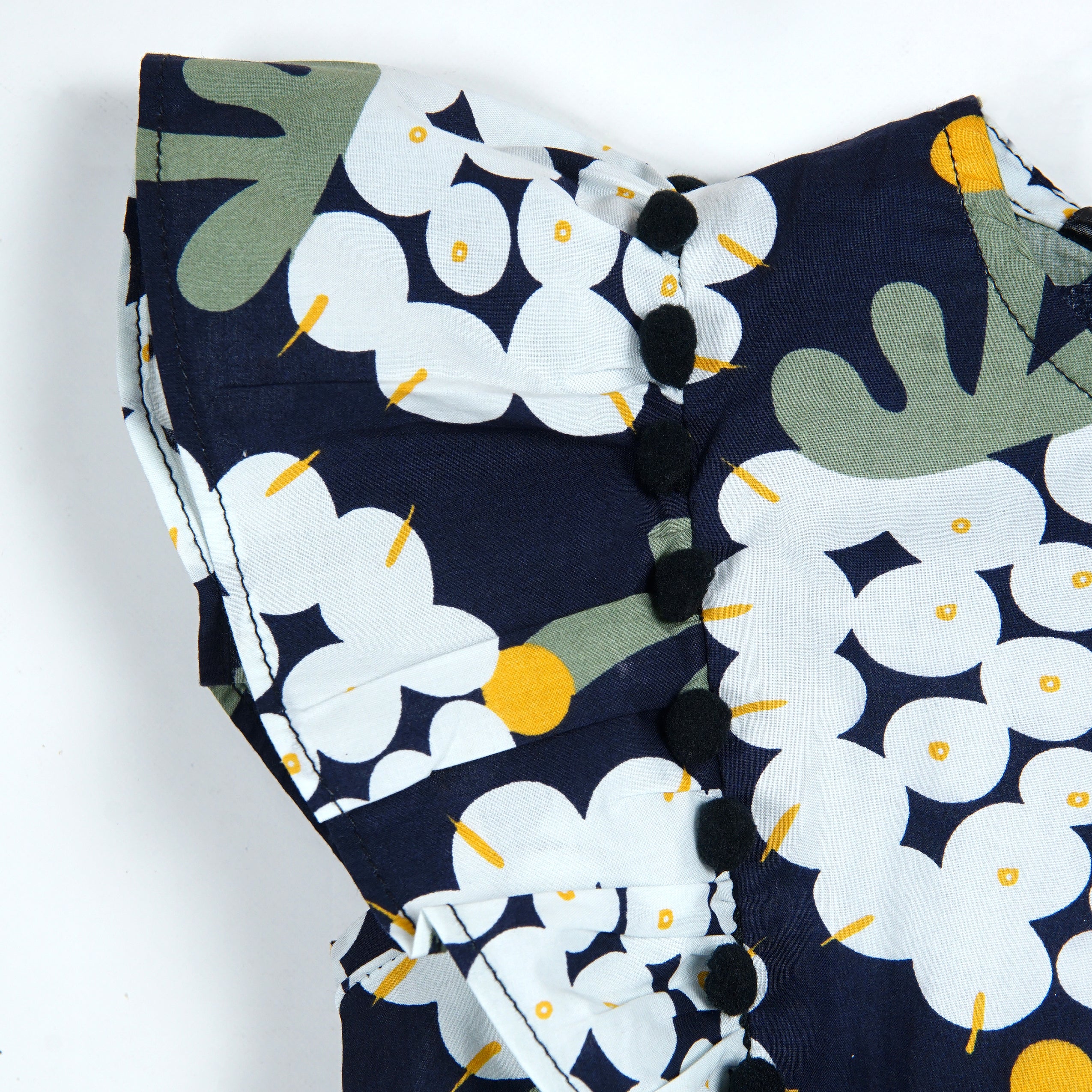 NAVY PRINTED FLORAL KURTI