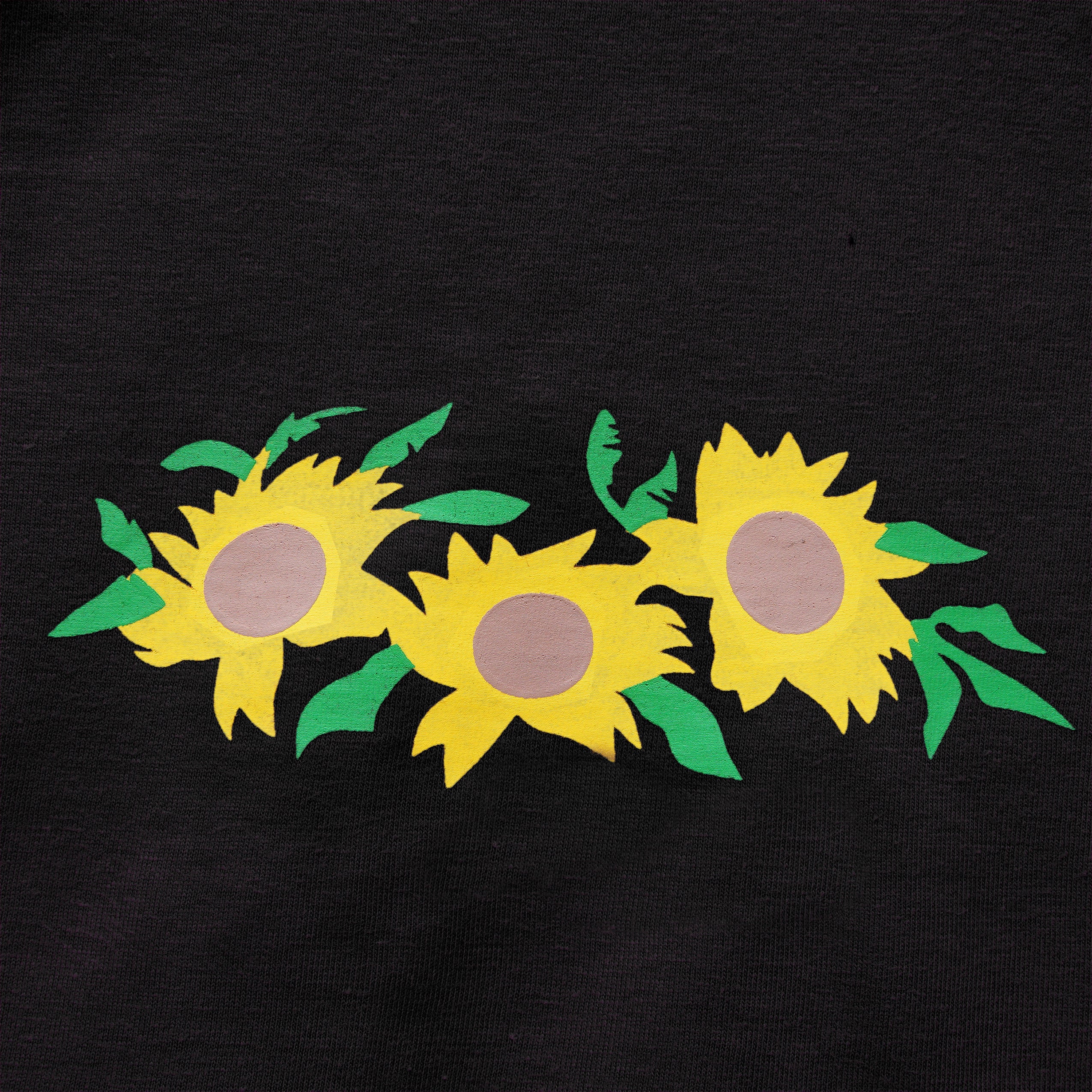 BLACK PRINTED SKIRT SUIT