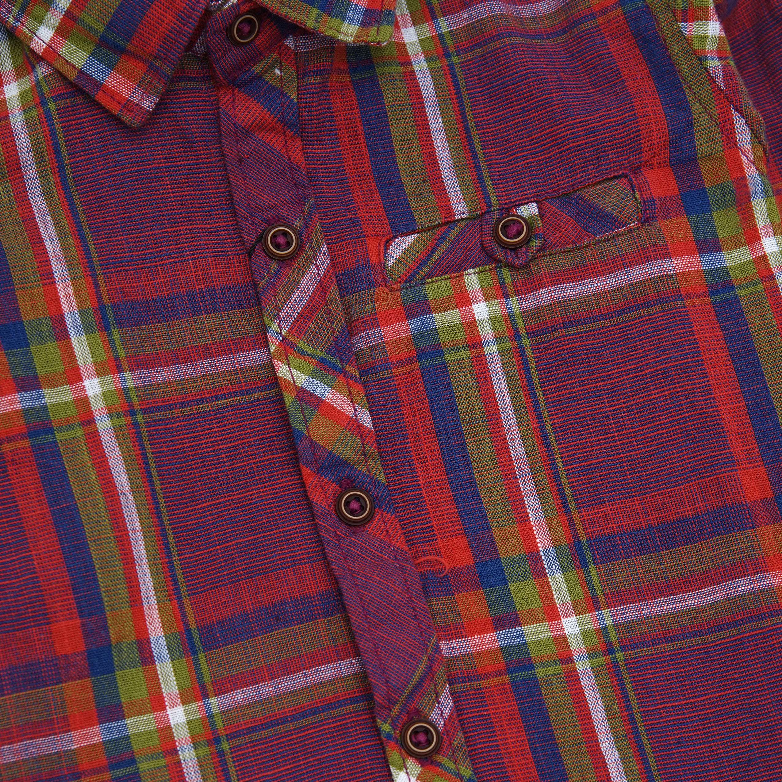 SCOPE REDDISH CHECKED SHIRT
