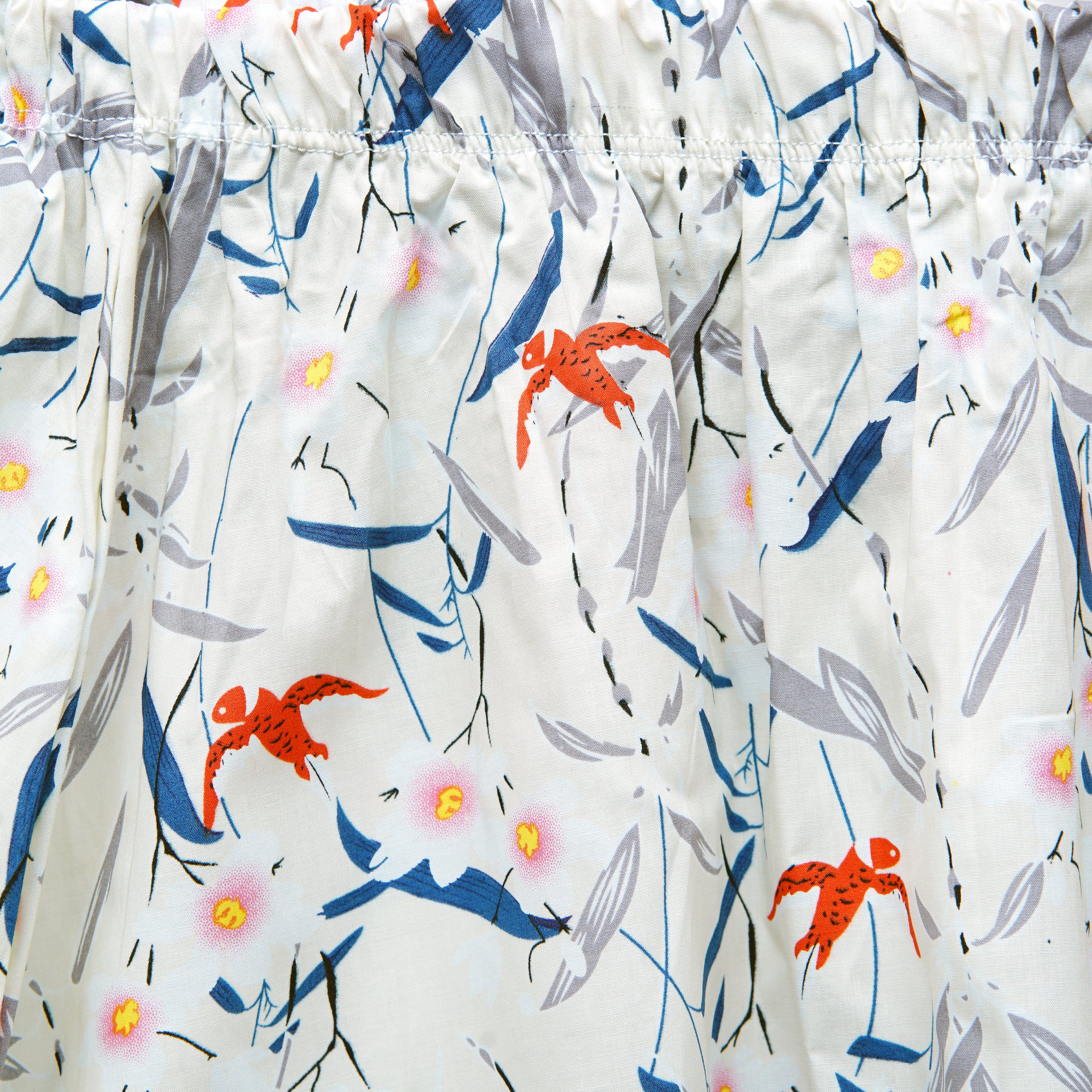 BROWN PRINTED SKIRT SUIT